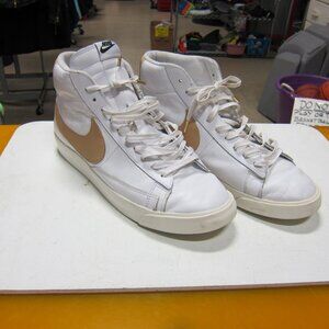 Nike Blazer Mid Men's 13 Premium White/Tan Athletic Shoe's CU6679-100